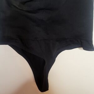 Black thong shapewear underwear